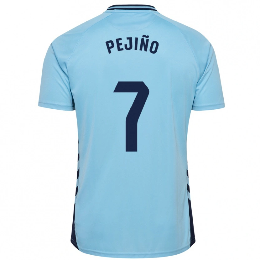 Danxen Kid Pejiño #7 Sky Blue Away Jersey 2025/26 T-Shirt