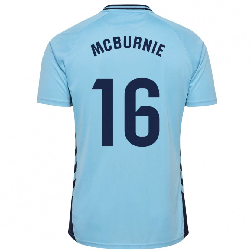 Danxen Kid Oli Mcburnie #16 Sky Blue Away Jersey 2025/26 T-Shirt
