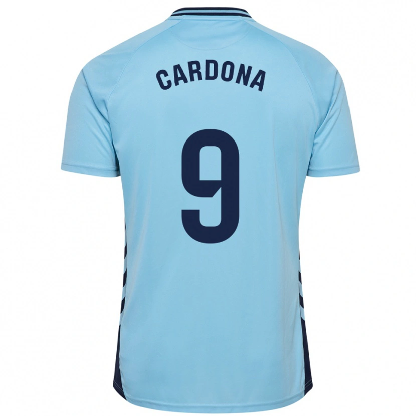 Danxen Kid Marc Cardona #9 Sky Blue Away Jersey 2025/26 T-Shirt