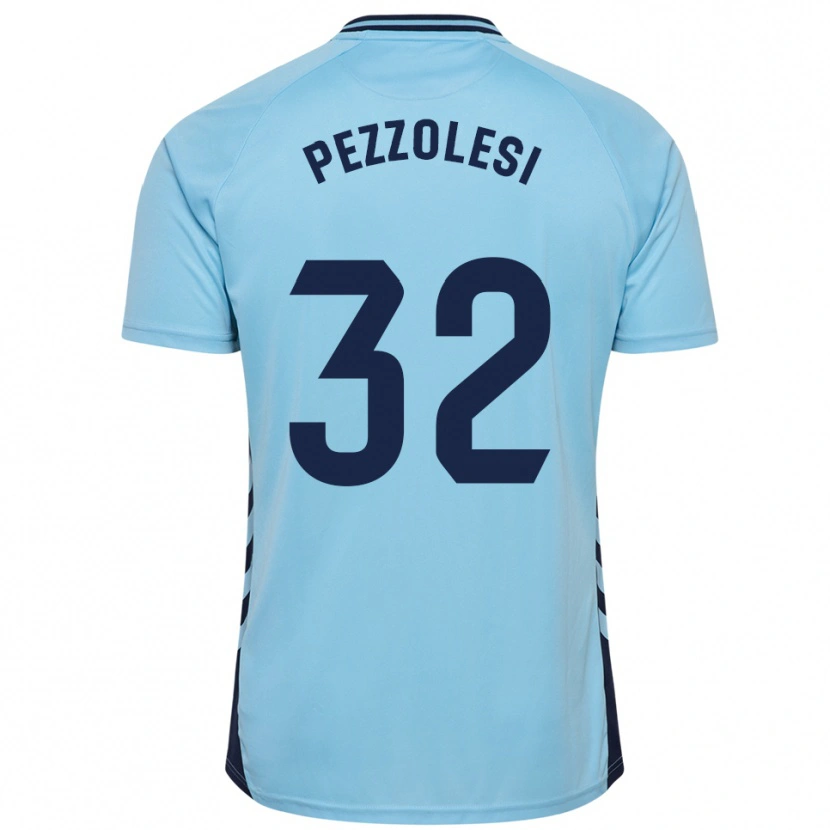 Danxen Kid Valentín Pezzolesi #32 Sky Blue Away Jersey 2025/26 T-Shirt