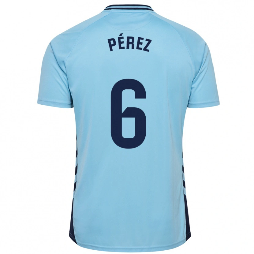 Danxen Kid Yoni Pérez #6 Sky Blue Away Jersey 2025/26 T-Shirt