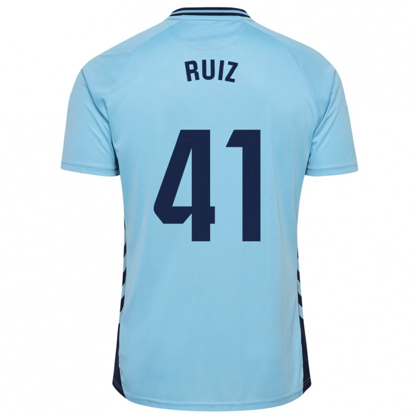 Danxen Kid Sergio Ruiz #41 Sky Blue Away Jersey 2025/26 T-Shirt