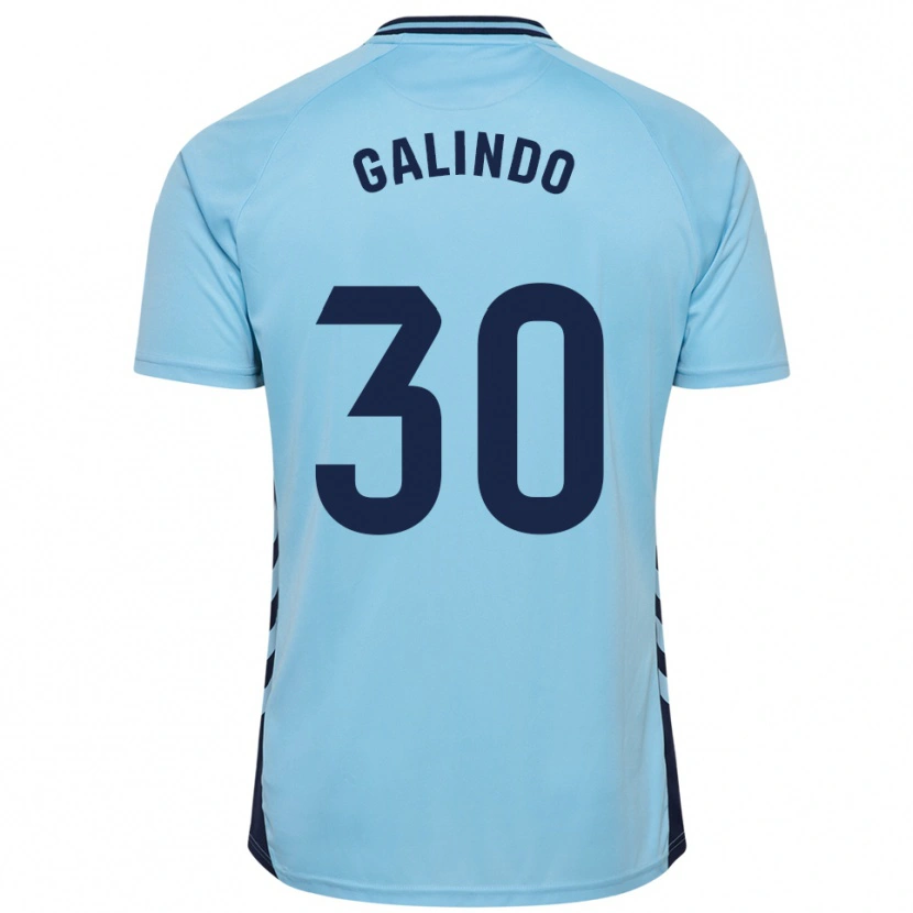 Danxen Kid Cristian Galindo #30 Sky Blue Away Jersey 2025/26 T-Shirt
