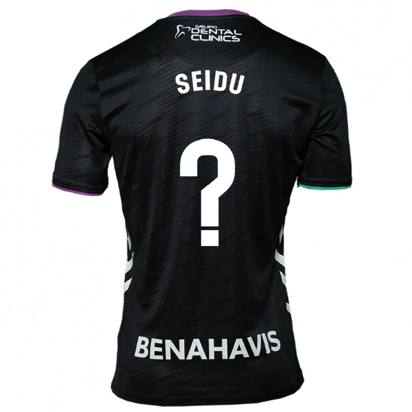 Danxen Kid Abubakar Seidu #0 Black Purple Green Away Jersey 2025/26 T-Shirt
