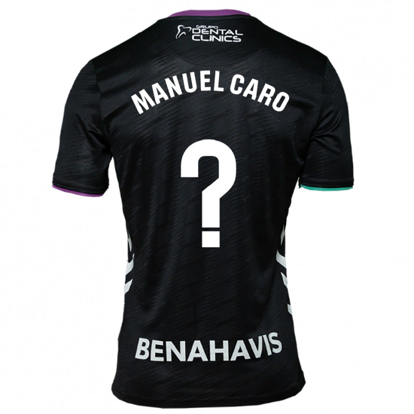 Danxen Kid José Manuel Caro #0 Black Purple Green Away Jersey 2025/26 T-Shirt