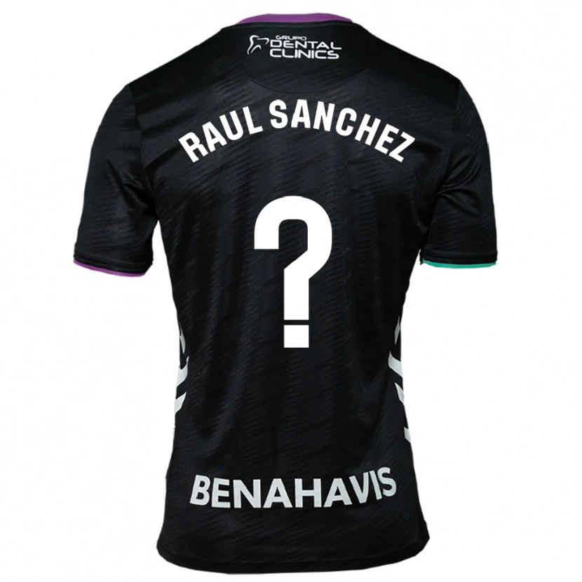 Danxen Kid Raul Sánchez #0 Black Purple Green Away Jersey 2025/26 T-Shirt