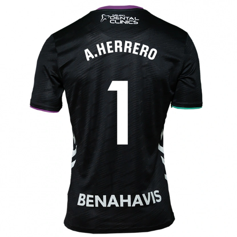 Danxen Kid Alfonso Herrero #1 Black Purple Green Away Jersey 2025/26 T-Shirt
