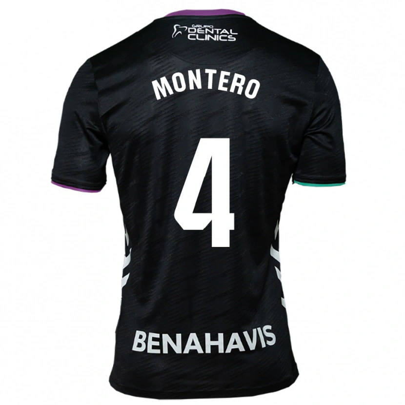 Danxen Kid Javi Montero #4 Black Purple Green Away Jersey 2025/26 T-Shirt
