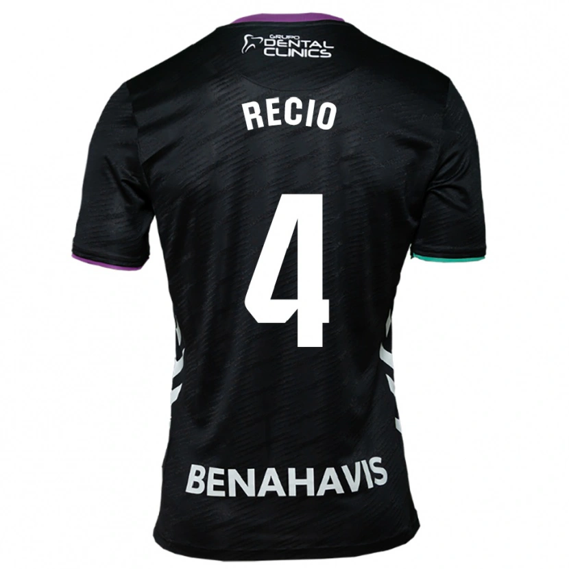 Danxen Kid Ángel Recio #4 Black Purple Green Away Jersey 2025/26 T-Shirt