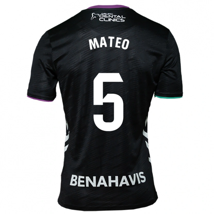 Danxen Kid Ángel Mateo #5 Black Purple Green Away Jersey 2025/26 T-Shirt