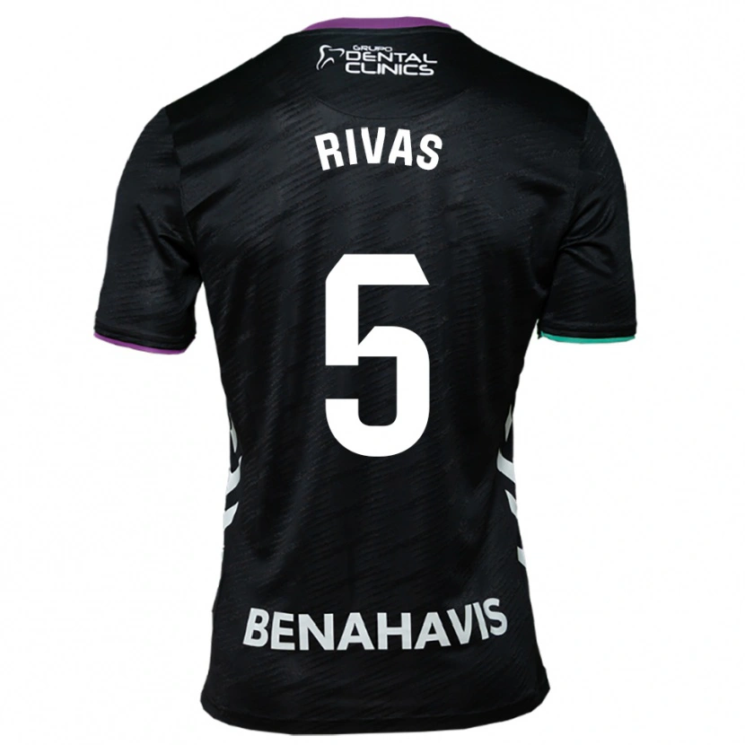Danxen Kid Juande Rivas #5 Black Purple Green Away Jersey 2025/26 T-Shirt