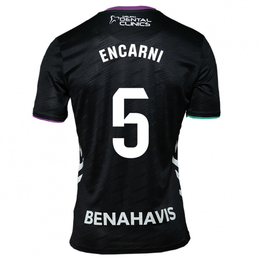 Danxen Kid Encarni Carneros #5 Black Purple Green Away Jersey 2025/26 T-Shirt