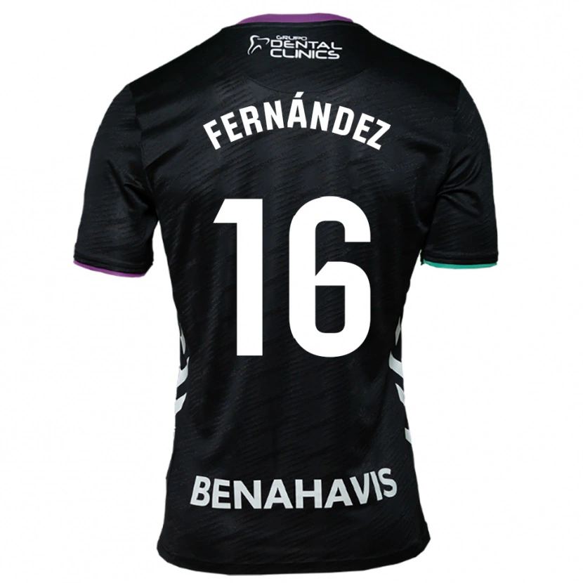 Danxen Kid José Fernández #16 Black Purple Green Away Jersey 2025/26 T-Shirt