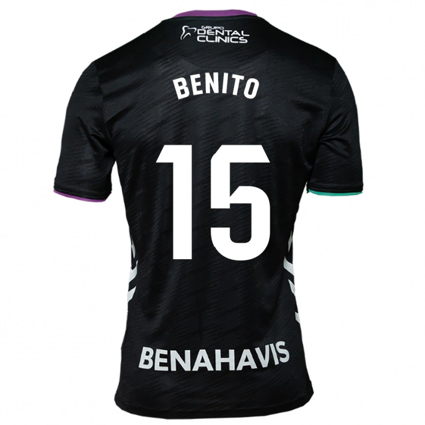 Danxen Kid Iván Benito #15 Black Purple Green Away Jersey 2025/26 T-Shirt