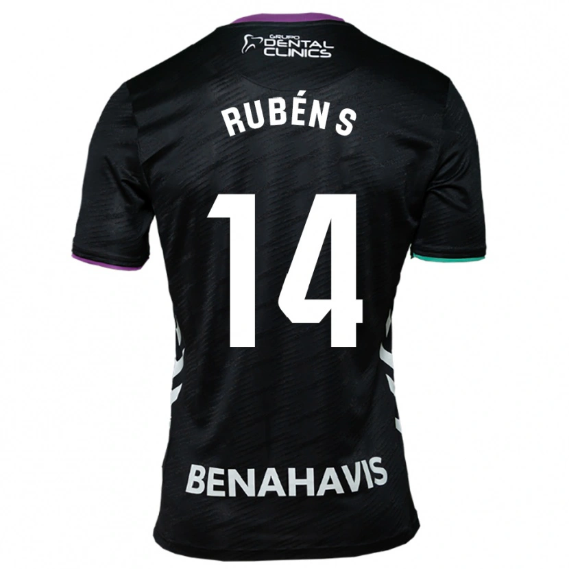 Danxen Kid Rubén Sánchez #14 Black Purple Green Away Jersey 2025/26 T-Shirt