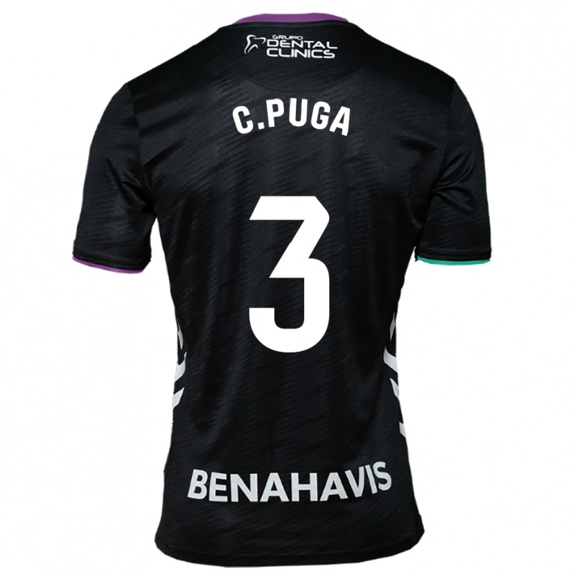 Danxen Kid Carlos Puga #3 Black Purple Green Away Jersey 2025/26 T-Shirt