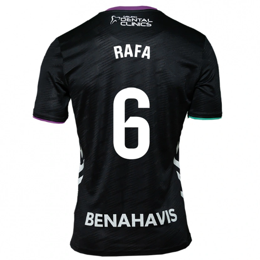 Danxen Kid Rafa Rodríguez #6 Black Purple Green Away Jersey 2025/26 T-Shirt