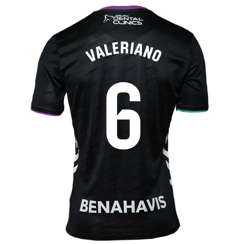 Danxen Kid Nerea Valeriano Martínez #6 Black Purple Green Away Jersey 2025/26 T-Shirt