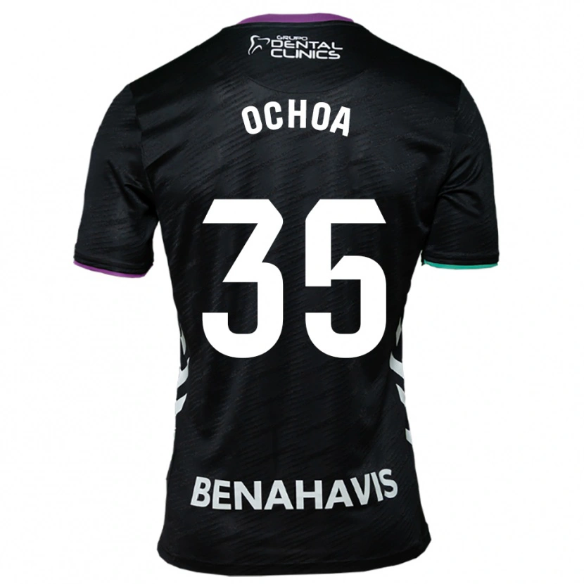 Danxen Kid Aarón Ochoa #35 Black Purple Green Away Jersey 2025/26 T-Shirt