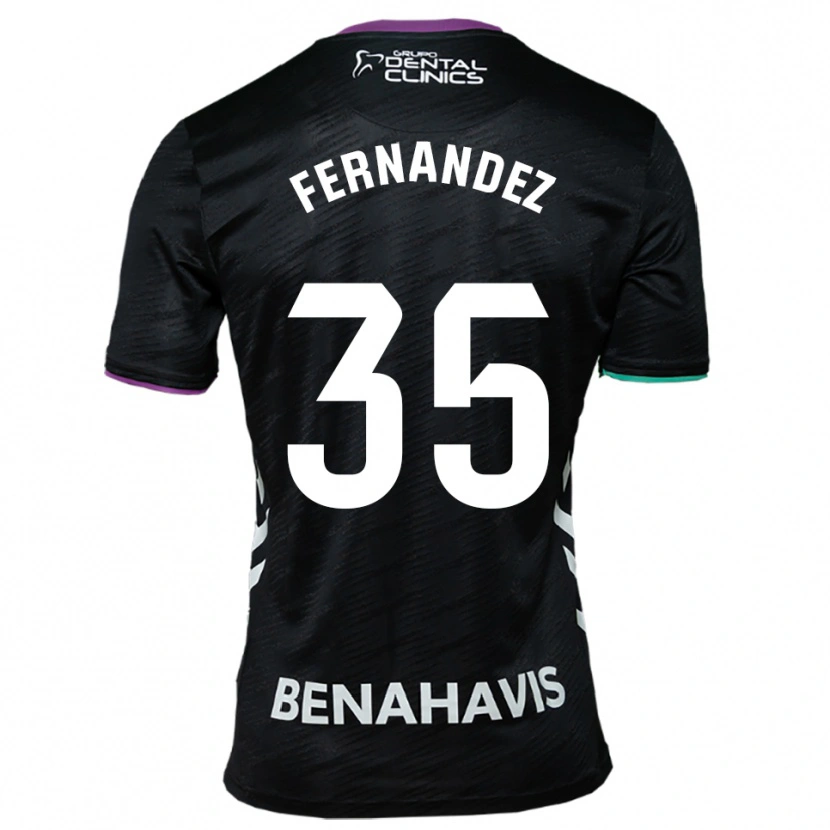 Danxen Kid Inés Fernández #35 Black Purple Green Away Jersey 2025/26 T-Shirt