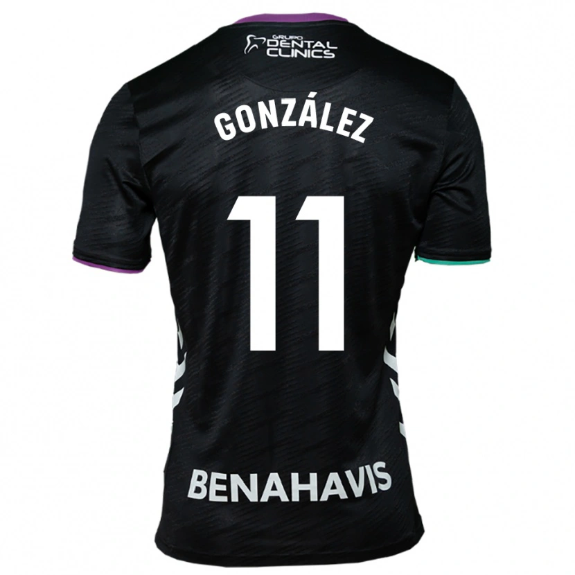 Danxen Kid Óscar González #11 Black Purple Green Away Jersey 2025/26 T-Shirt