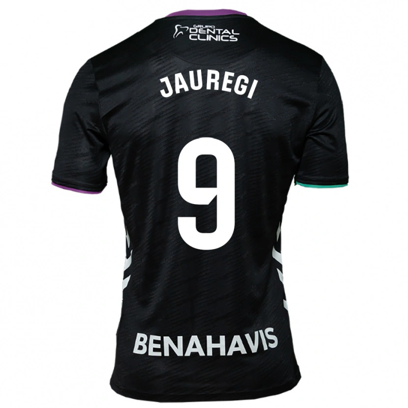 Danxen Kid Eneko Jauregi #9 Black Purple Green Away Jersey 2025/26 T-Shirt