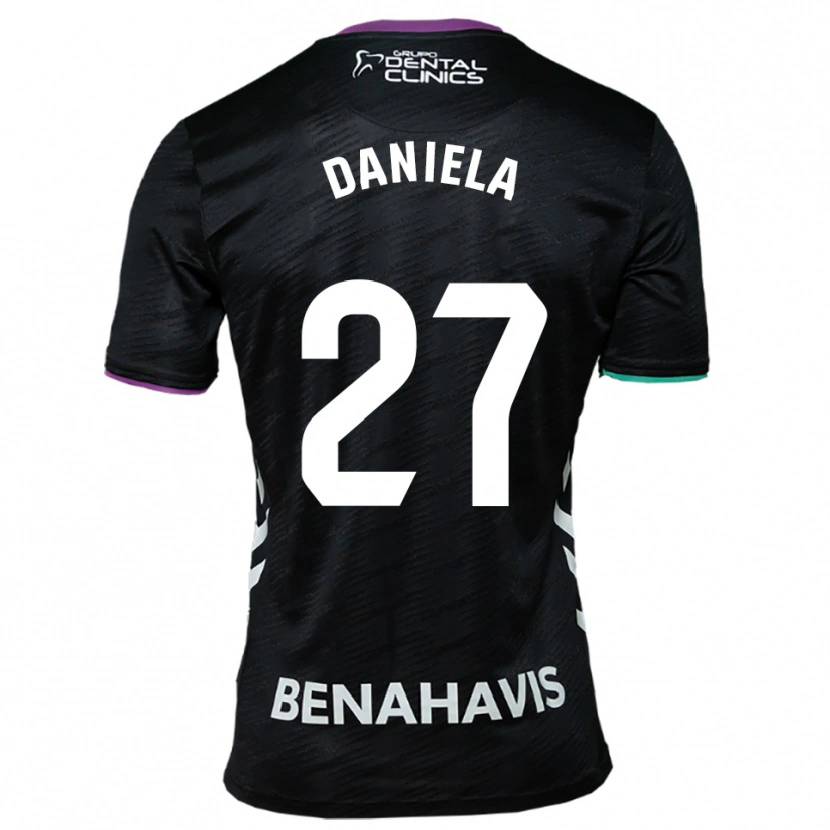 Danxen Kid Daniela Sáenz Parra #27 Black Purple Green Away Jersey 2025/26 T-Shirt
