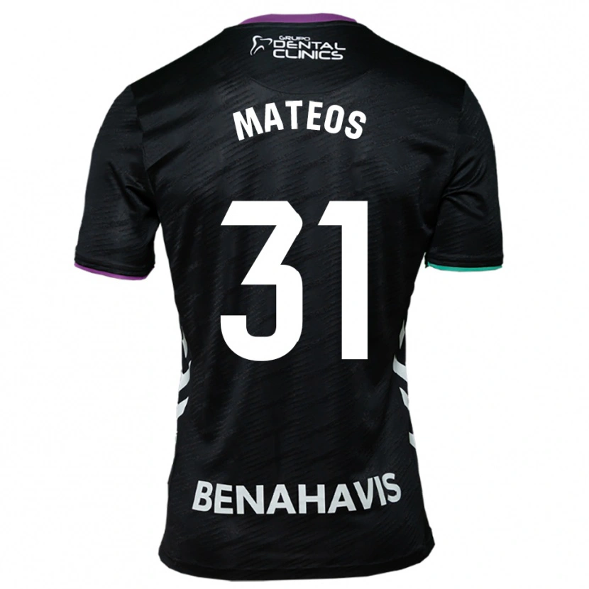 Danxen Kid Álex Mateos #31 Black Purple Green Away Jersey 2025/26 T-Shirt