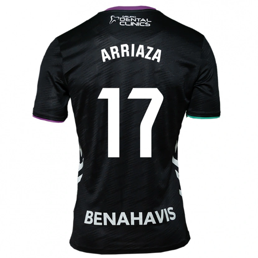 Danxen Kid Pablo Arriaza #17 Black Purple Green Away Jersey 2025/26 T-Shirt