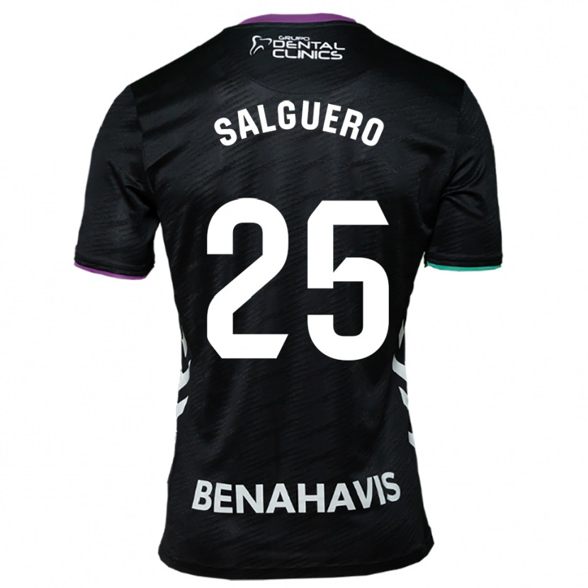 Danxen Kid Ismael Salguero #25 Black Purple Green Away Jersey 2025/26 T-Shirt