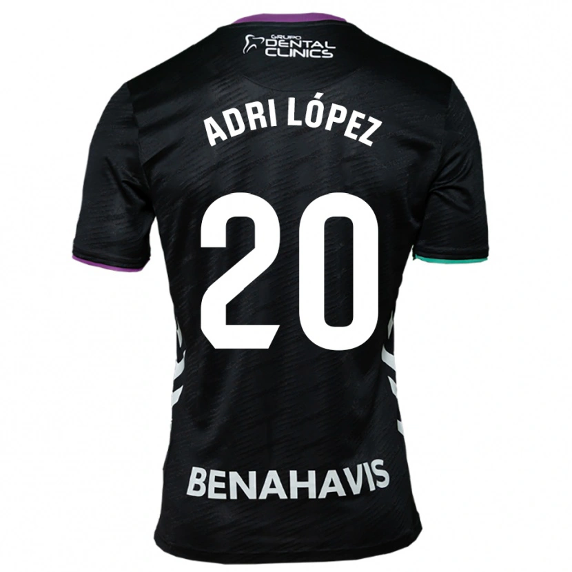 Danxen Kid Adri López #20 Black Purple Green Away Jersey 2025/26 T-Shirt