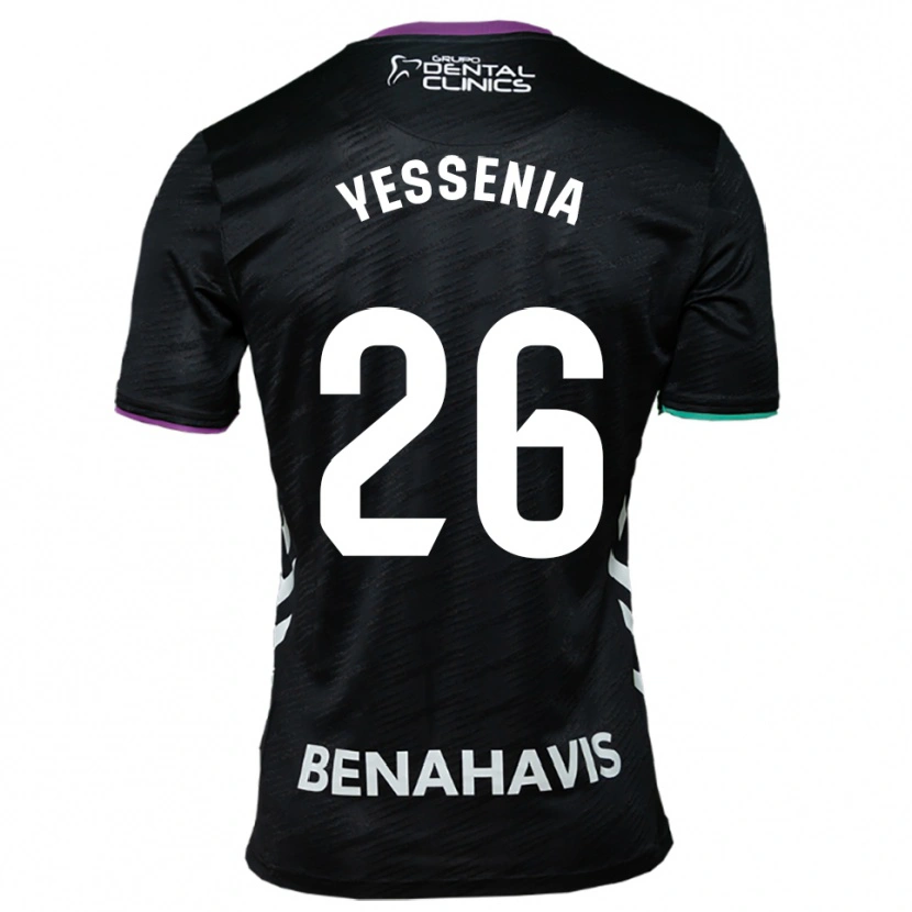 Danxen Kid Yessenia Alcaide Martin #26 Black Purple Green Away Jersey 2025/26 T-Shirt