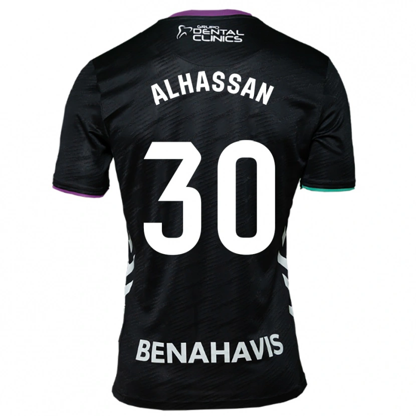Danxen Kid Mubarak Alhassan #30 Black Purple Green Away Jersey 2025/26 T-Shirt
