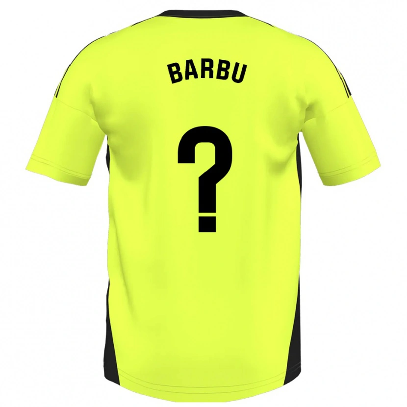 Danxen Kid Álex Barbu #0 Fluorescent Yellow Away Jersey 2025/26 T-Shirt