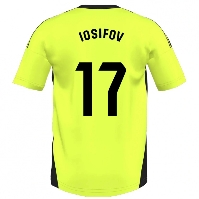 Danxen Kid Nikita Iosifov #17 Fluorescent Yellow Away Jersey 2025/26 T-Shirt