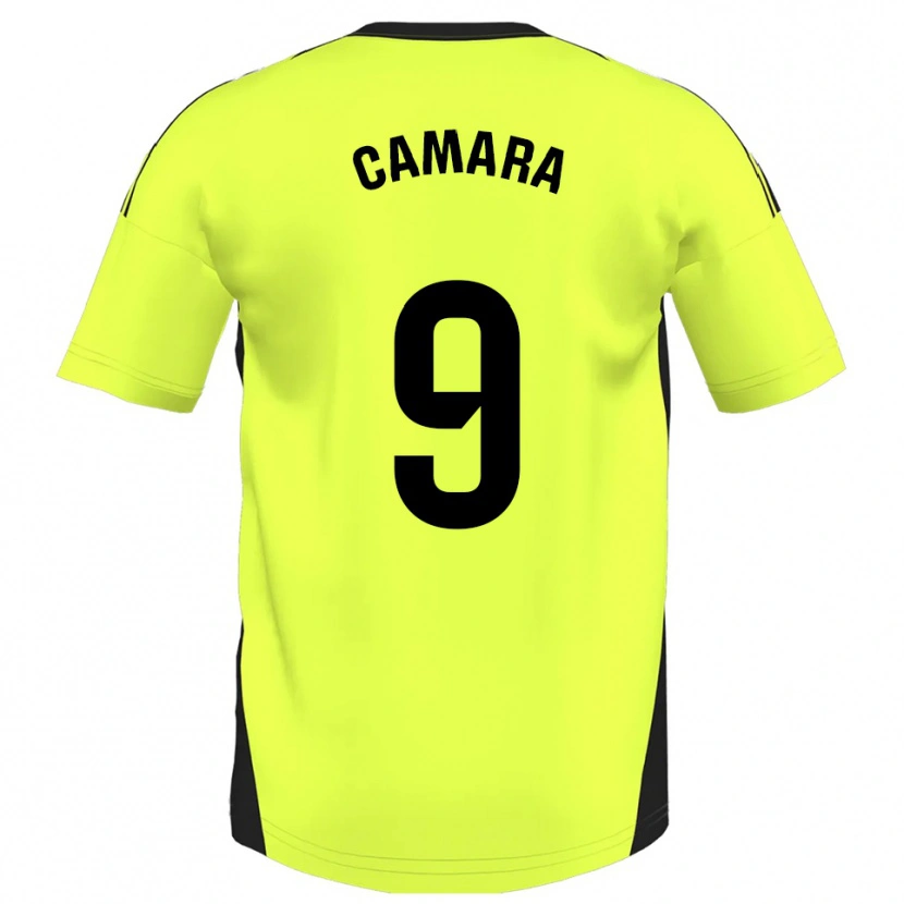 Danxen Kid Aaron Cámara #9 Fluorescent Yellow Away Jersey 2025/26 T-Shirt