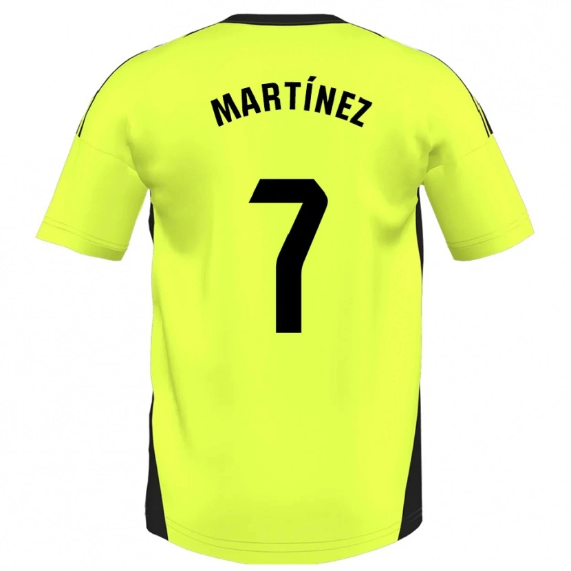 Danxen Kid Markel Martínez #7 Fluorescent Yellow Away Jersey 2025/26 T-Shirt