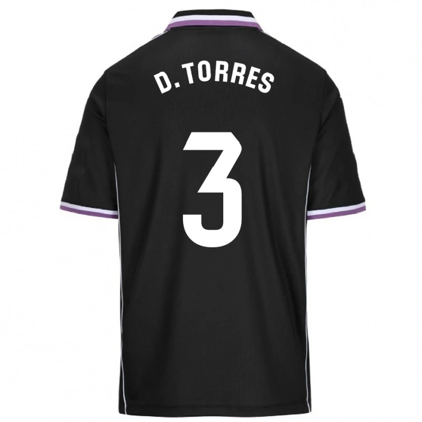 Danxen Kid David Torres #3 Purple Black Away Jersey 2025/26 T-Shirt