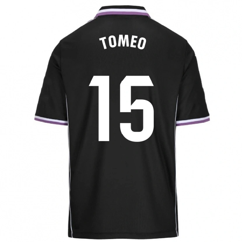 Danxen Kid Pablo Tomeo #15 Purple Black Away Jersey 2025/26 T-Shirt