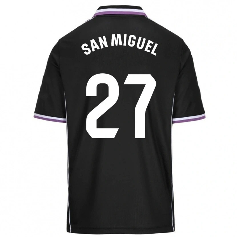 Danxen Kid Yago San Miguel #27 Purple Black Away Jersey 2025/26 T-Shirt