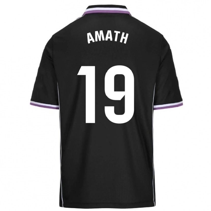 Danxen Kid Amath Ndiaye #19 Purple Black Away Jersey 2025/26 T-Shirt