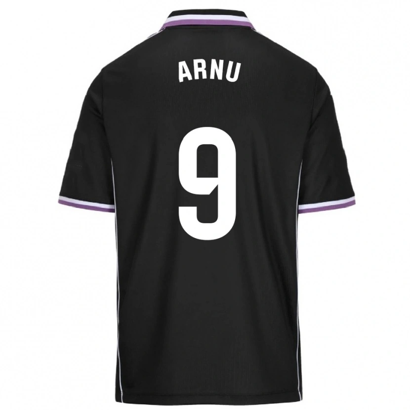 Danxen Kid Adrián Arnu #9 Purple Black Away Jersey 2025/26 T-Shirt