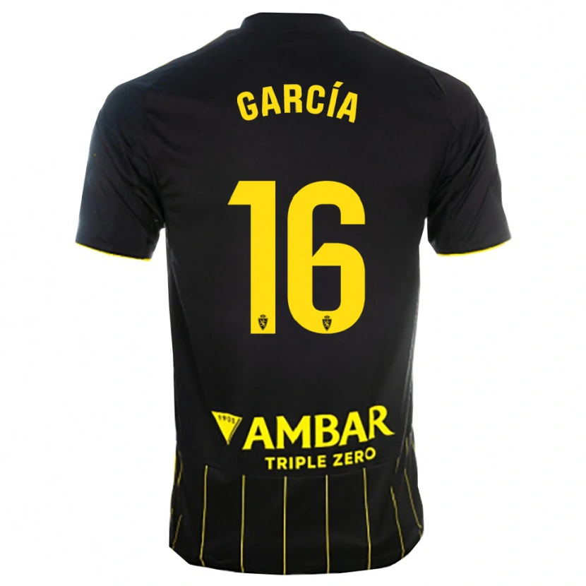 Danxen Kid Iker García #16 Black Yellwo Away Jersey 2025/26 T-Shirt