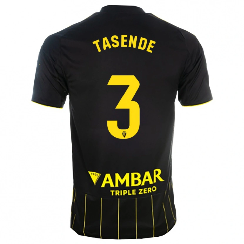 Danxen Kid Dani Tasende #3 Black Yellwo Away Jersey 2025/26 T-Shirt