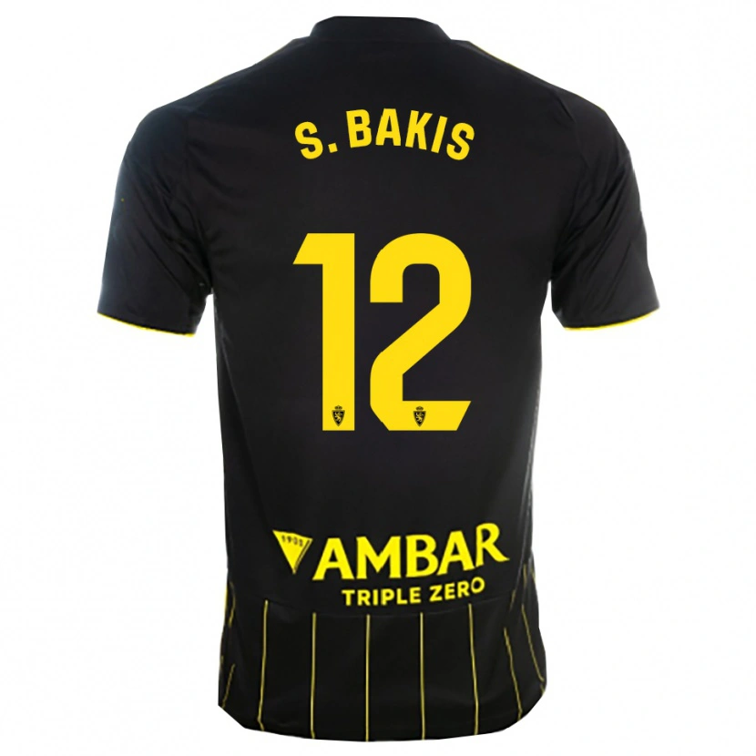 Danxen Kid Sinan Bakış #12 Black Yellwo Away Jersey 2025/26 T-Shirt