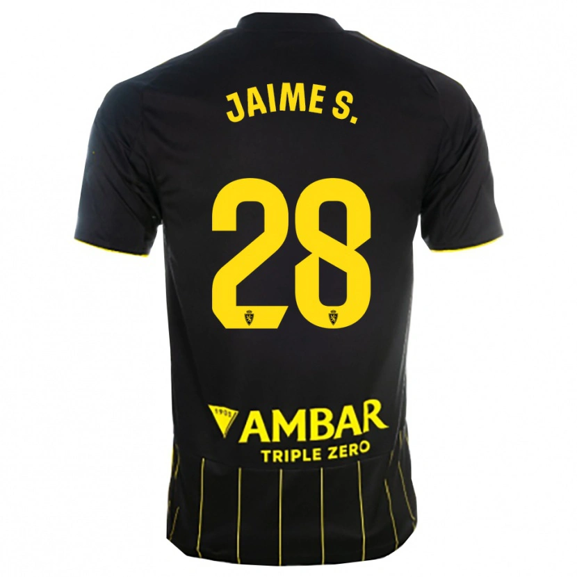 Danxen Kid Jaime Sánchez #28 Black Yellwo Away Jersey 2025/26 T-Shirt