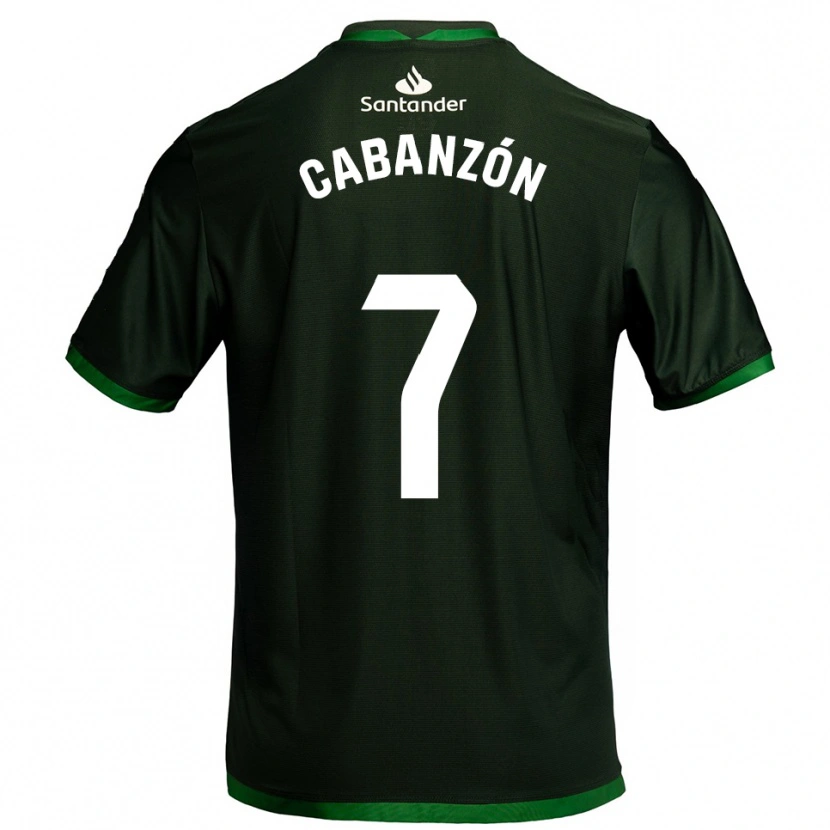 Danxen Kid Yeray Cabanzón #7 Dark Green Away Jersey 2025/26 T-Shirt