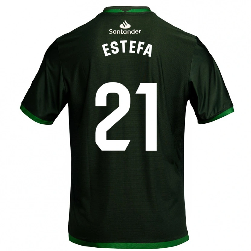 Danxen Kid Estefanía Torralba Pareja #21 Dark Green Away Jersey 2025/26 T-Shirt