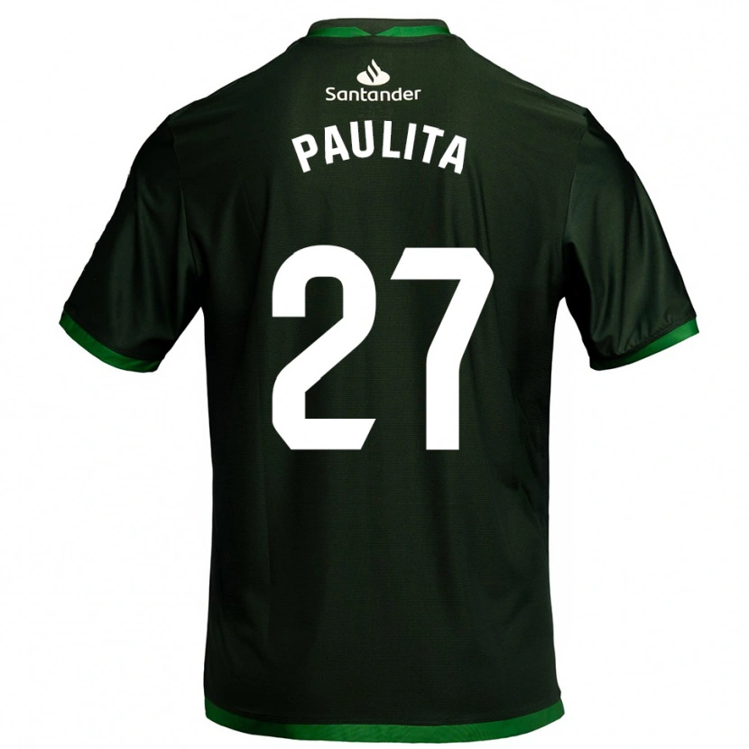 Danxen Kid Paula García Hontañón #27 Dark Green Away Jersey 2025/26 T-Shirt