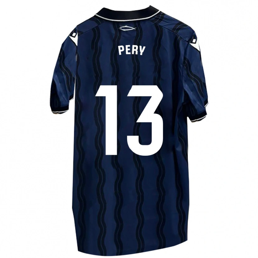 Danxen Kid Pery #13 Dark Blue Black Away Jersey 2025/26 T-Shirt